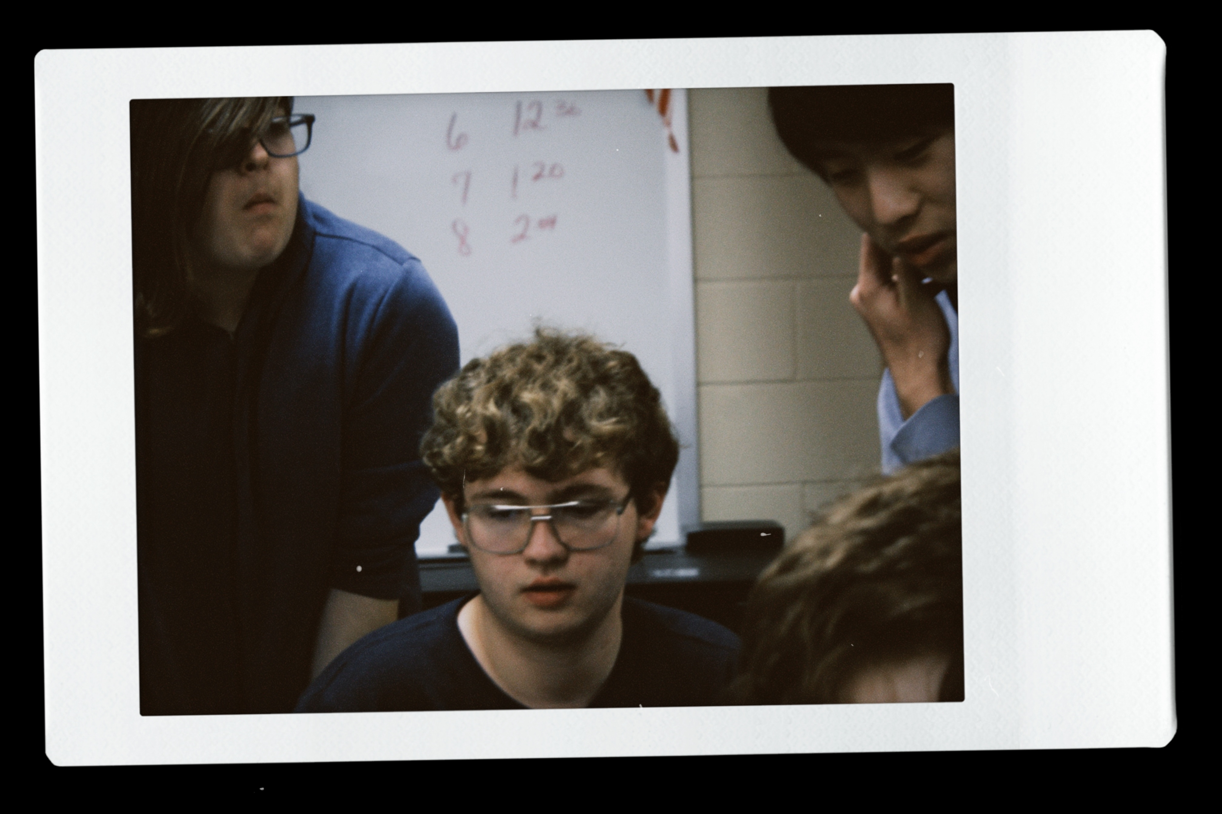 Students focused on a discussion